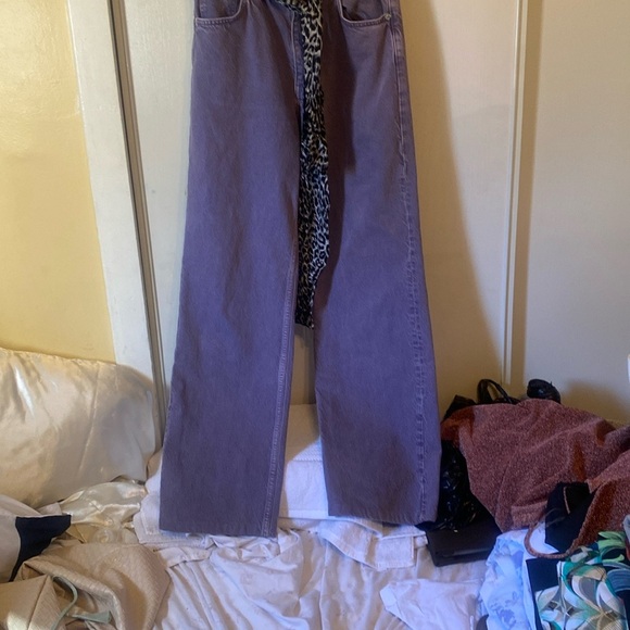 Zara purple high high wide leg jeans size 28 - Picture 8 of 8